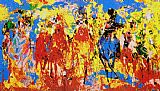 Horse Racing Art for sale - Stretch Stampede by Leroy Neiman